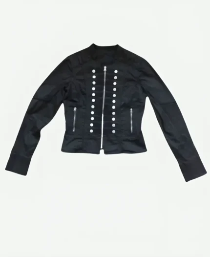 Evie Templeton TV Series Wednesday Season 02 Agnes Demille Black Drummer Jacket