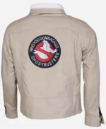 Ghostbusters Afterlife Logo Brown Cotton Jacket For Sale