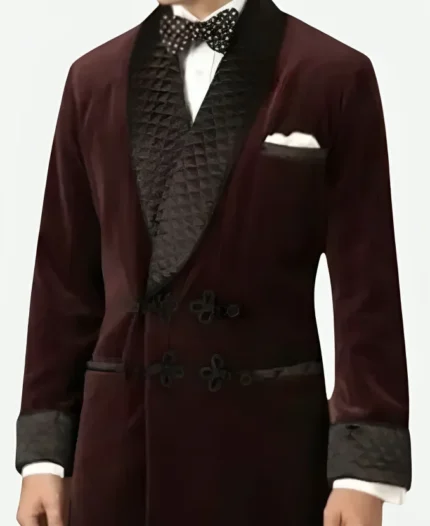 Gomez Addams Smoking Velvet Jacket For Sale