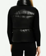 Goody Addams Tv Series Wednesday 2025 Jenna Ortega Black Puffer Vest