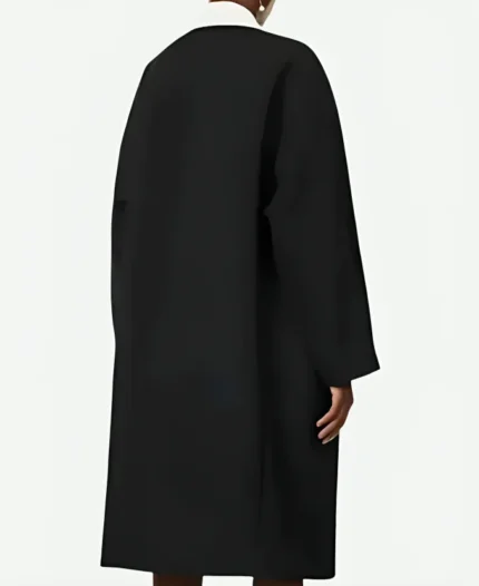 Grandmama Wednesday S02 Gold Sequins Black Coat
