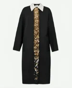 Grandmama Wednesday S02 Gold Sequins Coat