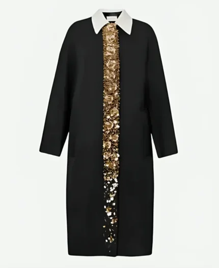 Grandmama Wednesday S02 Gold Sequins Coat