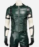 Green Arrow Season 4 Leather Jacket