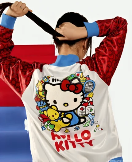 Hello Kitty Satin Bomber Jacket
