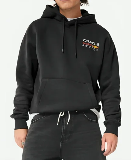 Hollister Relaxed Oracle Red Bull Racing Black Graphic Hoodie