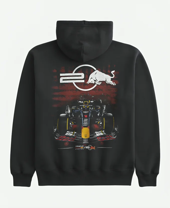 Hollister Relaxed Oracle Red Bull Racing Graphic Hoodie Hollister Relaxed Oracle Red Bull Racing Graphic Hoodie
