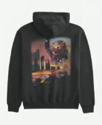 Hollister X Relaxed Oracle Red Bull Racing Black Graphic Hoodie
