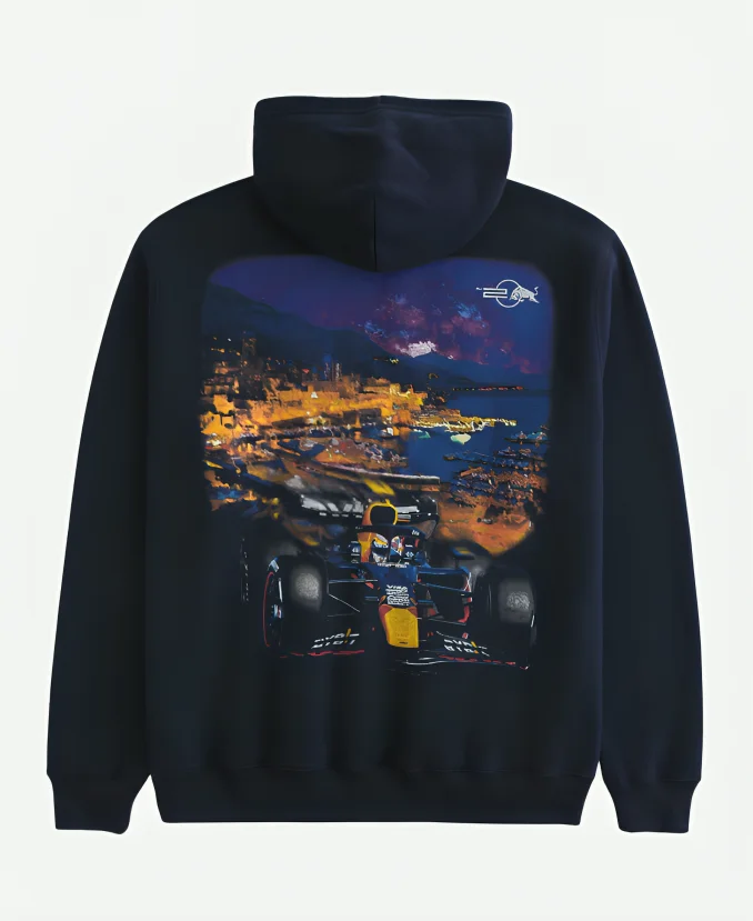 Hollister X Relaxed Oracle Red Bull Racing Blue Graphic Hoodie Hollister X Relaxed Oracle Red Bull Racing Blue Graphic Hoodie