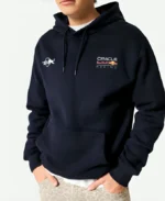 Hollister X Relaxed Oracle Red Bull Racing Graphic Pullover Blue Hoodie