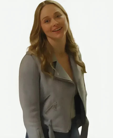 Hustlers Take All 2024 Kyla Burke Blue Leather Jacket