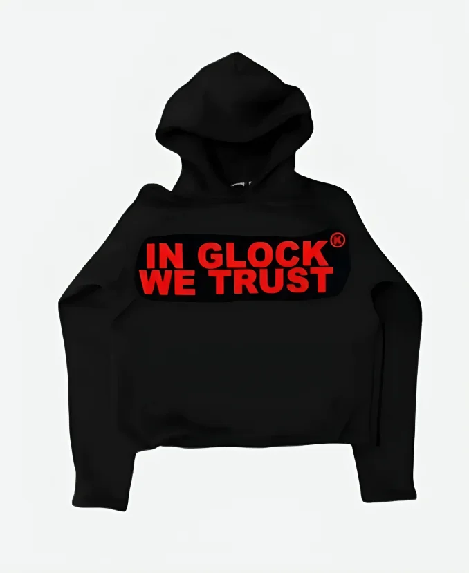 In Glock We Trust Black Hoodie In Glock We Trust Black Hoodie