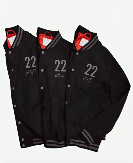 Indiana Fever Caitlin Clark WNBA 2025 All-Stars Bomber Jacket Black