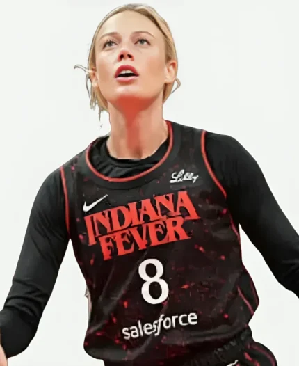 Indiana Fever Sophie Cunningham Stranger Things Black Jersey