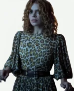 Isadora Capri TV Series Wednesday Season 2 Billie Piper Leopard Print Dress