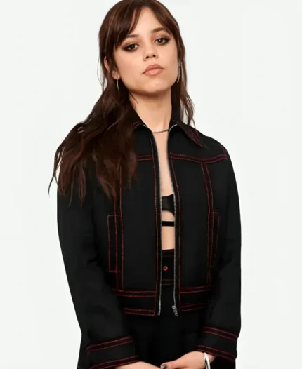Jenna Ortega Wednesday Black Jacket