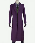 Joaquin Rafael Bottom Joker Drama 2019 Suede Purple Trench Coat