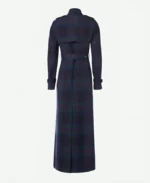 Kate Middleton Double Breasted Tartan Trench Plaid Coat