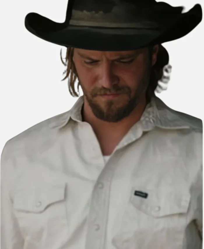 Kayce Dutton Tv Series Yellowstone S05 Wrangler Denim White Work Shirt
