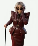 Kristen Wiig Gabby’s Dollhouse The Movie 2025 Vera Maroon Leather Jacket