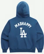 LA Dodgers Madhappy Printed Blue Hoodie For Sale