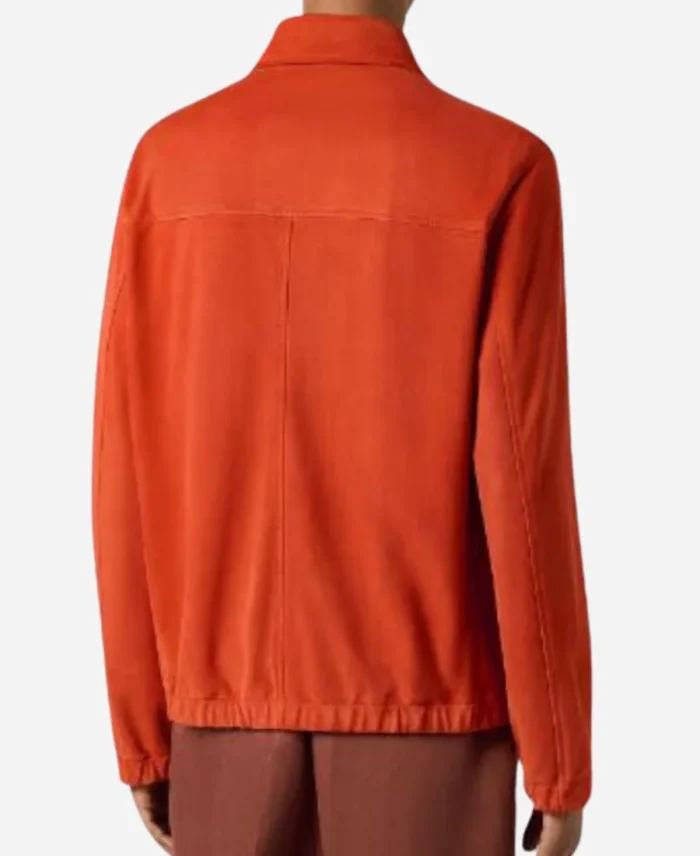 Lionel Richie TV-Show American Idol Season 23 Orange Suede Zipper Jacket