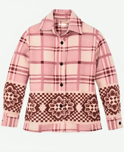 Liv Baker TV Series Resident Alien Season 04 Elizabeth Bowen Pink Flower Blanket Shacket