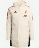 Liverpool FC Adidas 202526 Domestic Long Match Day Black And White Jacket For Sale
