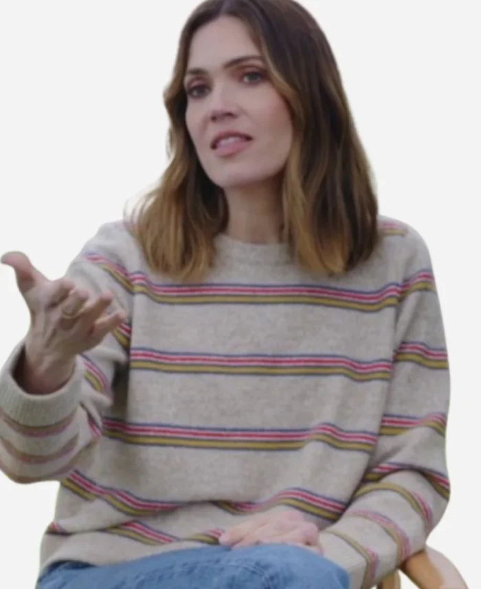 Mandy Moore Celebrity IOU S08 Striped Sweater