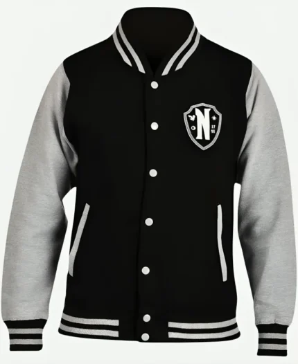 Nevermore Academy Wednesday Varsity Jacket