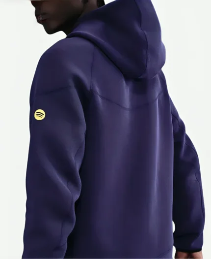 Nike FC Barcelona Tech Windrunner Full-Zip Fleece Soccer Purple Hoodie