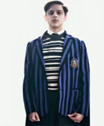 Pugsley Addams TV Series Wednesday Season 02 Isaac Ordonez Plaid Coat