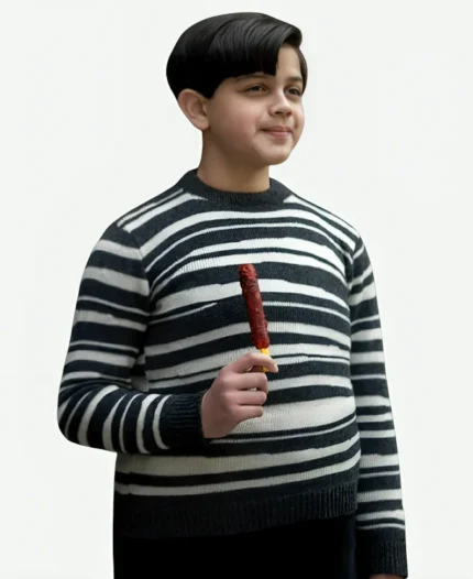 Pugsley Addams Wednesday S02 Striped Sweatshirt