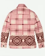 Resident Alien S4 Elizabeth Bowen Pink Plaid Shacket