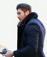 Ryan TV Series The Blacklist Season 03 Tom Keen Black Eggold Double Breasted Coat
