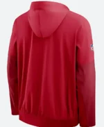 San Francisco 49ers Nike Sideline Red Hooded Anorak Jacket