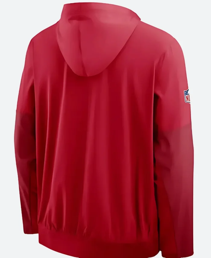 San Francisco 49ers Nike Sideline Red Hooded Anorak Jacket