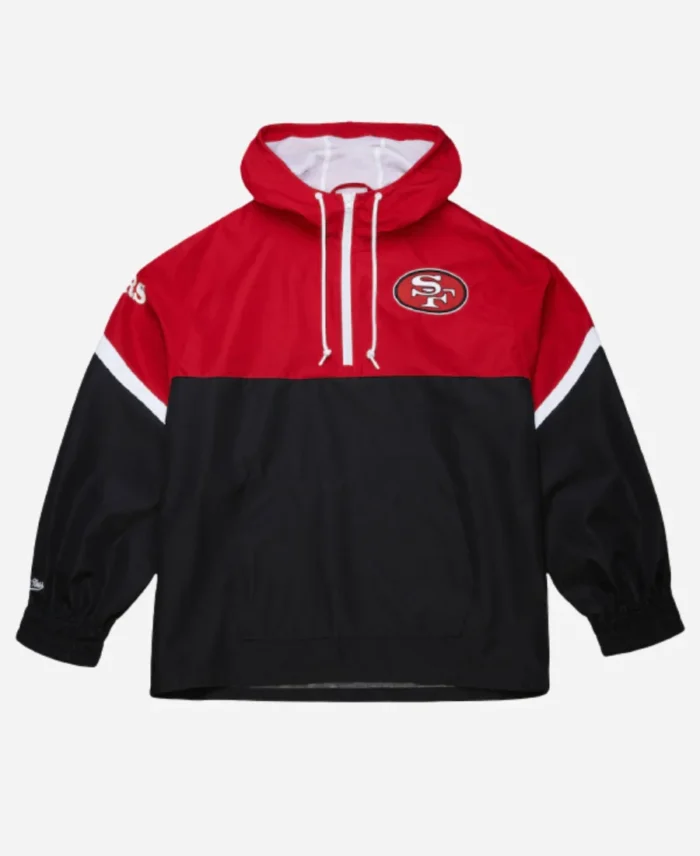 San Francisco 49ers Tie Breaker Half-Zip Anorak Jacket