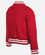 San Francisco 49ers Youth New Era Scarlet Chenille Applique Fleece Full-Snap Jacket