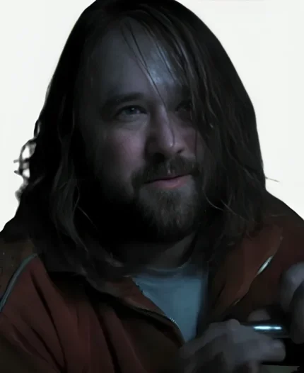 Serial Killer Haley Joel Osment Wednesday Season 02 Burnt Orange Velour Track White Piping Jacket