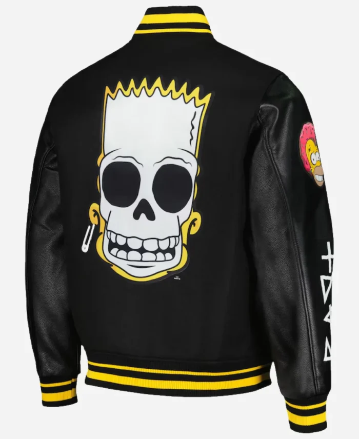 Simpsons Black Varsity Jacket