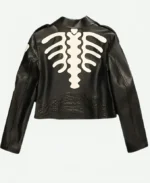 Skeleton Biker Leather Jacket