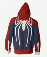 Spiderman PS4 Game Zip-up White Spider Hoodie For Sale