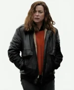 The Crow Girl 2025 Eve Myles Black Leather Jacket