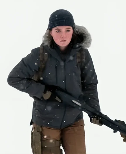 The Last of Us S02 Ellie Williams Blue Parka Jacket