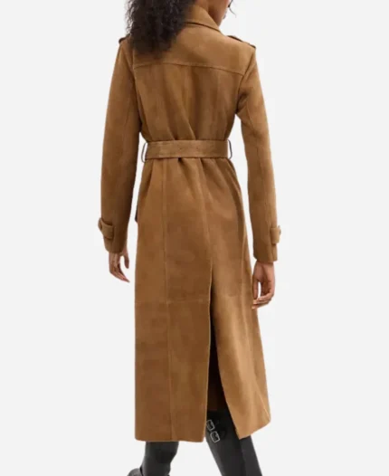 The Today Show 2025 Cynthia Erivo Suede Trench Coat