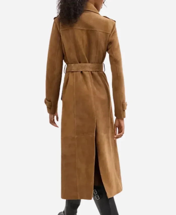 The Today Show 2025 Cynthia Erivo Suede Trench Coat