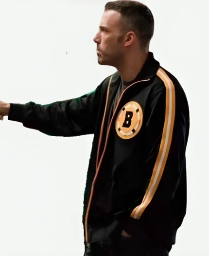 The Town Ben Affleck Boston Black Varsity Bomber Jacket
