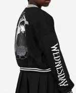 Tv Series Wednesday Varsity Black Jacket For Sale