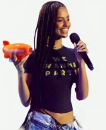 Tyla Nickelodeon Kids’ Choice Awards 2025 We Wanna Party Black T-Shirt